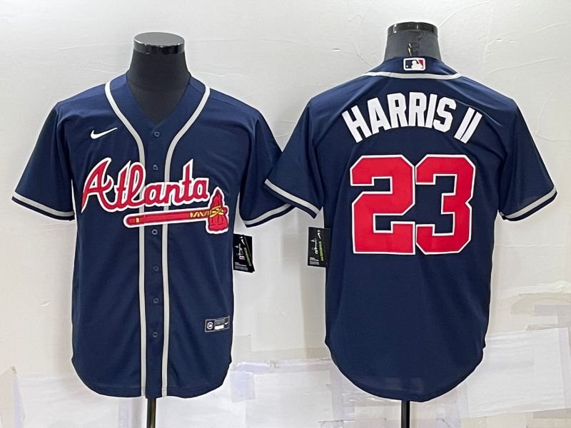 Men Atlanta Braves #23 Harris ii Blue Game Nike 2022 MLB Jersey